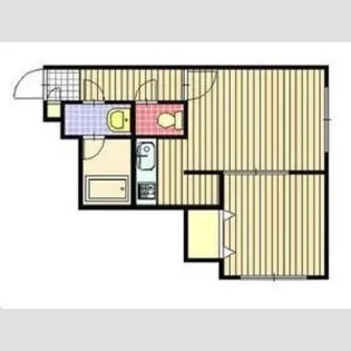 コンフォート白石【2階】の間取り