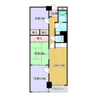 コーユーハイデンス【13階】の間取り