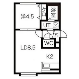 アレス菊水【2階】の間取り