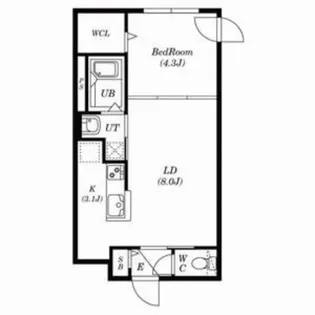 シティレジデンス南郷13丁目【4階】の間取り