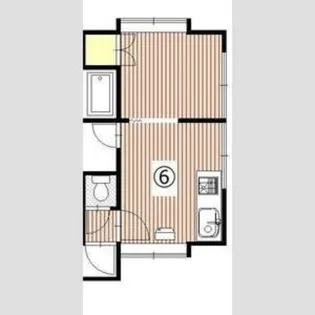 カトレア南郷 【206号室】の間取り