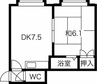 ロイヤルミレイ【306号室】の間取り