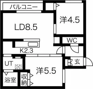 La Corte Del Sole【4階】の間取り