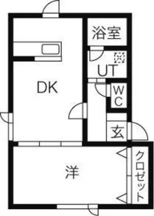 ランドマーク平岸 A【2階】の間取り