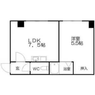 ポッシュビル南郷【203号室】の間取り