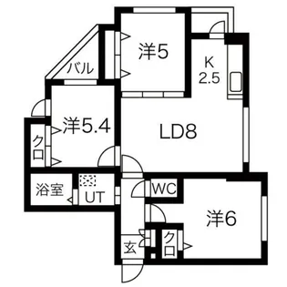 blanc(ブラン)【3階】の間取り