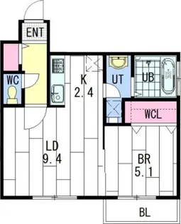 ange-or(アンジュ・オール)【4階】の間取り