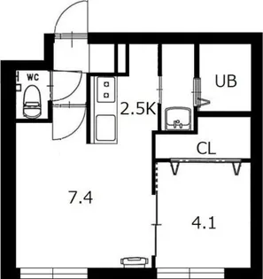 GLORY平岸【4階】の間取り