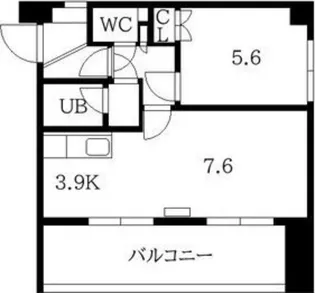 メープル月寒【4階】の間取り