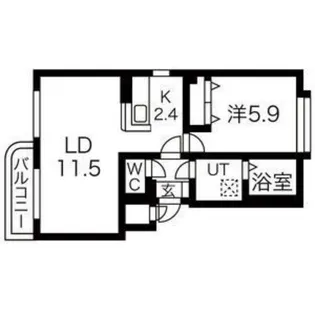 レジデンス雅【302号室】の間取り