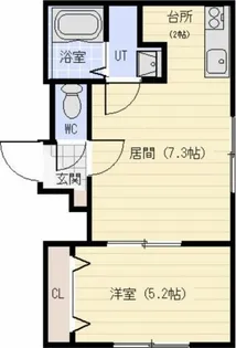 EXOR本通(エクソール本通)【1階】の間取り