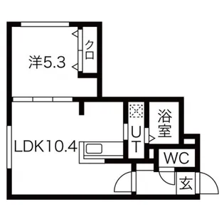 ALPHA東札幌PRIMO【1階】の間取り