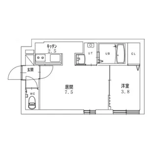 ウェリナ栄通8【1階】の間取り