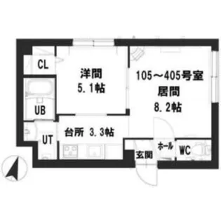 グランメール平岸1-2【2階】の間取り