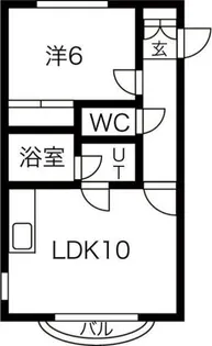 MAJESTIC水車町【2階】の間取り