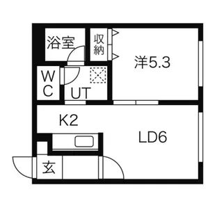 シェリール美園【1階】の間取り