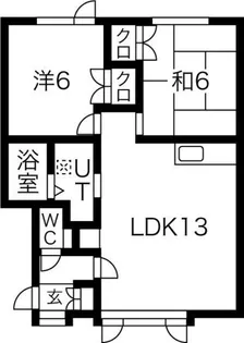 ポミエ弐番館【2階】の間取り