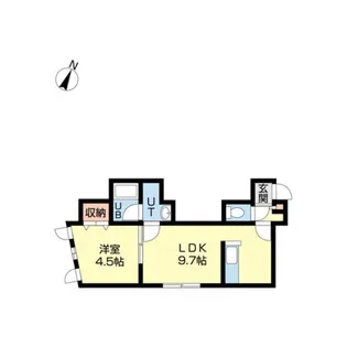 カラバオ豊平【201号室】の間取り