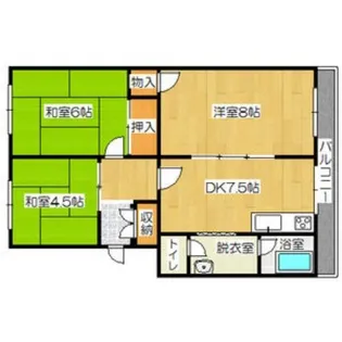 グリーンハイム嵯峨【503号室】の間取り