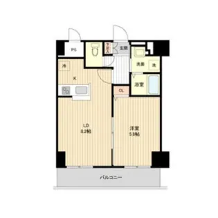 アーバンフラッツ豊平1条【5階】の間取り