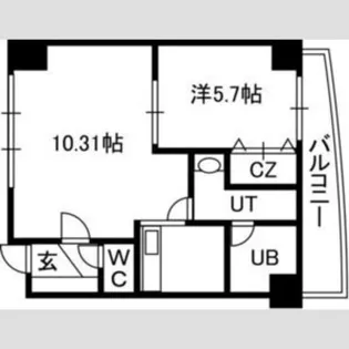 HYDE PARK【9階】の間取り