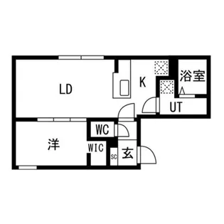 Grace学園前【201号室】の間取り