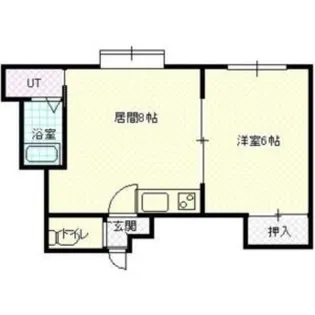 第6ベルハイム【2階】の間取り
