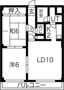 アース南郷21【403号室】の間取り