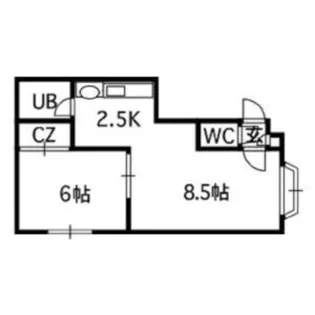 セトル西岡Ⅱ【1階】の間取り