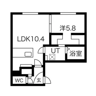 カレラ月寒 セカンド【1階】の間取り