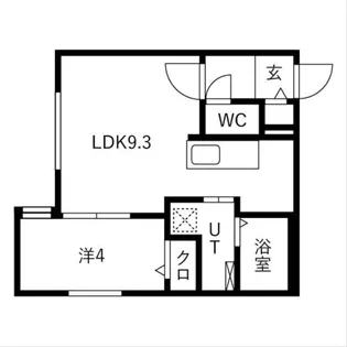 La・isola月寒(ライゾラツキサム)【402号室】の間取り