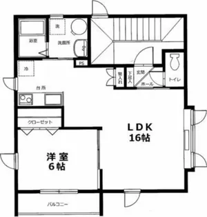 ルミナスハウス【201号室】の間取り