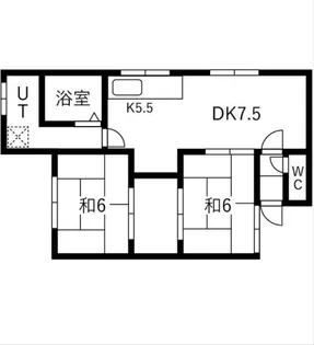 コーポ第二芦山【104号室】の間取り