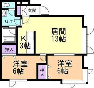 高清館【201号室】の間取り