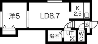 エムズコテージ【105号室】の間取り
