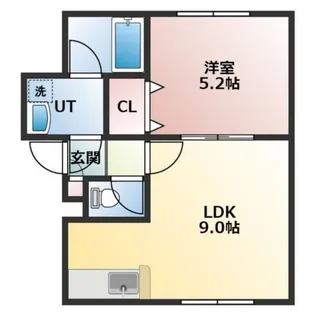 フェリシティ【105号室】の間取り