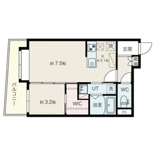 アルファスクエア平岸EAST【4階】の間取り