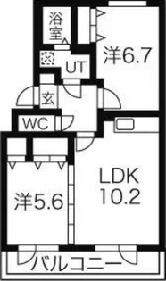 サンシャイン東栄【201号室】の間取り