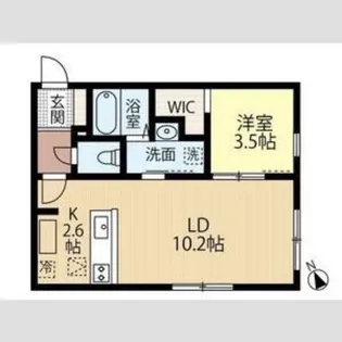 ブリーゼ中の島【2階】の間取り