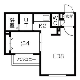 ラフィーネ中の島【5階】の間取り