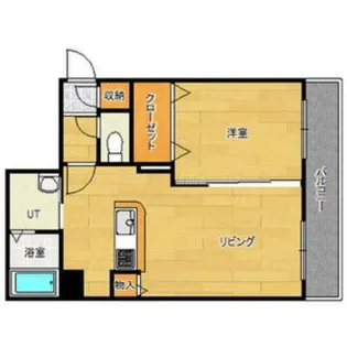 ラフィネ水車町【1階】の間取り