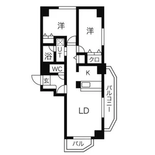 スカイコート【11階】の間取り