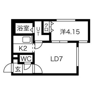フロンティア【4階】の間取り