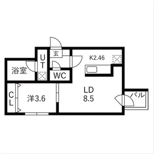 ガーディアン本郷通【305号室】の間取り