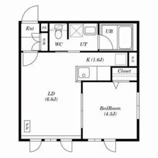 マリンパレス月寒壱番館【302号室】の間取り