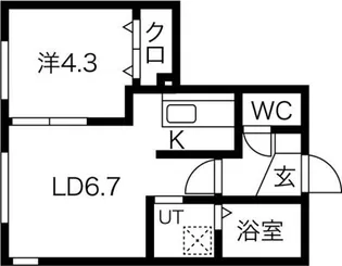 EXCEL平岸 A棟【5階】の間取り