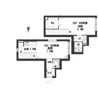 グランメールフロレゾン【1階】の間取り