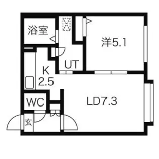 平岸アペリオ【201号室】の間取り