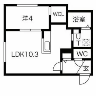 DPレジデンス山鼻(ディーピーレジデンスヤマハナ)【4階】の間取り