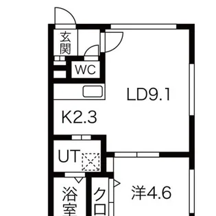 プライムコート白石駅前【3階】の間取り